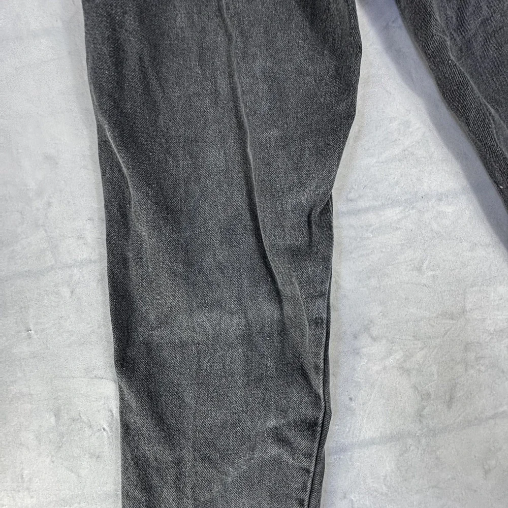Vintage 80s Filippo Totti Womens Mom Jeans Charcoal Gray Denim Ankle Zip‎ 3/4